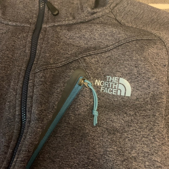 The North Face light grey zip up sweatshirt - Picture 3 of 4